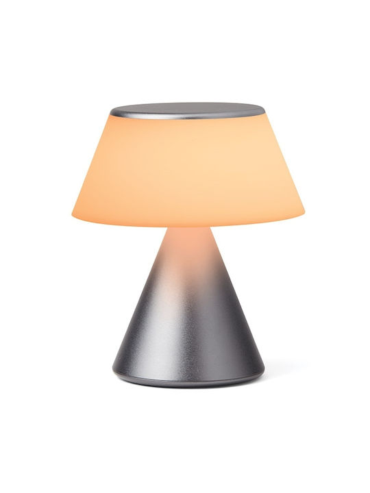 Lexon Luma Dekorative Lampe Silber
