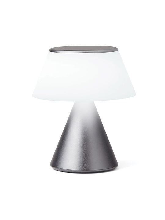 Lexon Luma Dekorative Lampe Silber