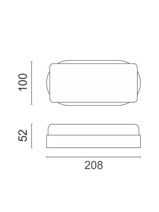 Spot Light Стенен Външен Плафон LED IP54 18W с Естествено бяло Светлина