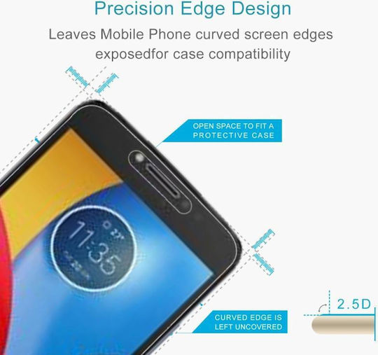 9h Surface Hardness 2.5D 0.3mm Full Face Tempered Glass 2pcs (Moto C)