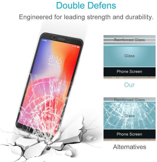 9h 2.5D 0.26mm Tempered Glass (Redmi 6/6a)