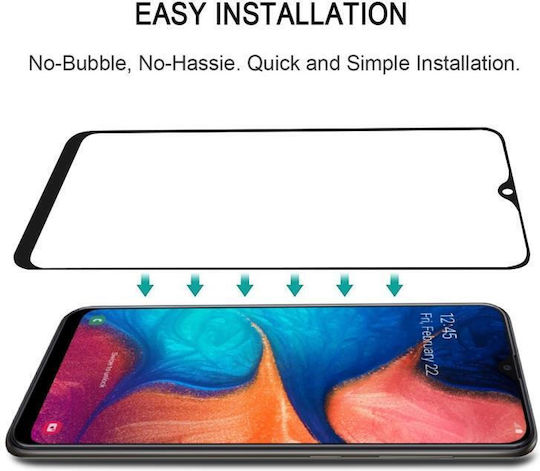 Full Glue Full Face Tempered Glass (Galaxy A20e)