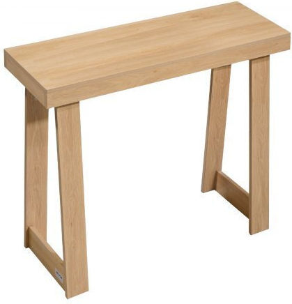 Wooden Console Table Burlywood L91.5xW30.5xH36cm