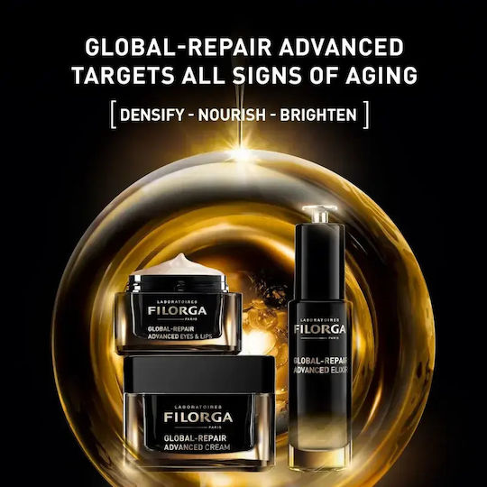 Filorga Global-repair Advanced Cremă Antirid Pentru Conturul Ochilor și Buze 15 Ml