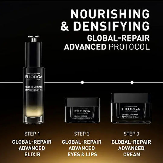 Filorga Global-repair Advanced Cremă Antirid Pentru Conturul Ochilor și Buze 15 Ml