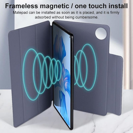 Huawei Matepad 11 2021 3-fach Doppelseitiger Clip Schnalle Magnetische Smart Tablet Hülle Lavendel