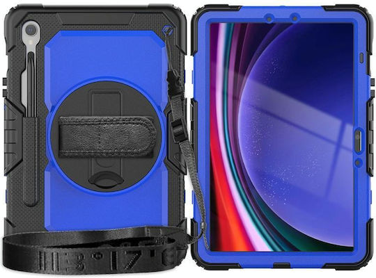 Силиконов калъф за таблет Samsung Galaxy Tab S9 S8 S7 Черен + Тъмносин