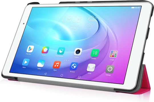 Флип Капак Кожен Издръжлив Фуксия Huawei MediaPad T2 10.0 Pro