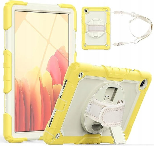 iPad 10,2" 2021 Tablet Hülle Mit Rotierendem Stand In Gelb