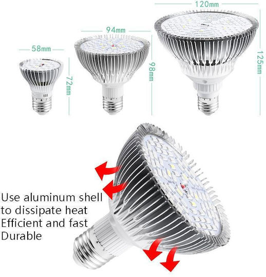 Lamp LED-Lampe 30W für Fassung E27 Rot