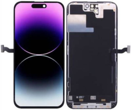 O ecran OLED Soft cu Mecanism Tactil pentru iPhone 14 (Negru)