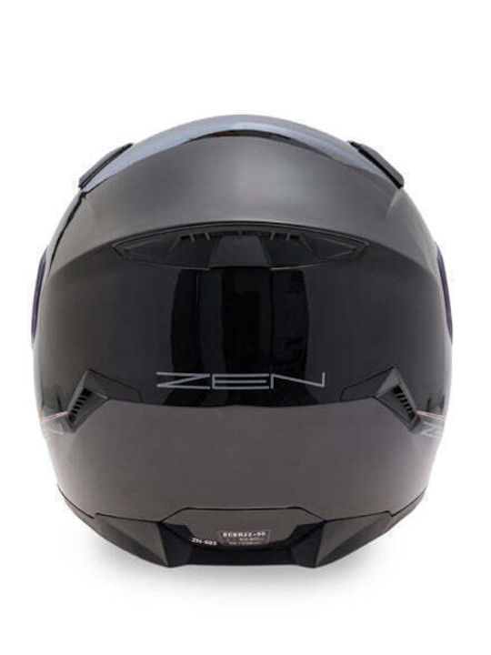 Zen ZN-883 Black Motorradhelm Volles Gesicht