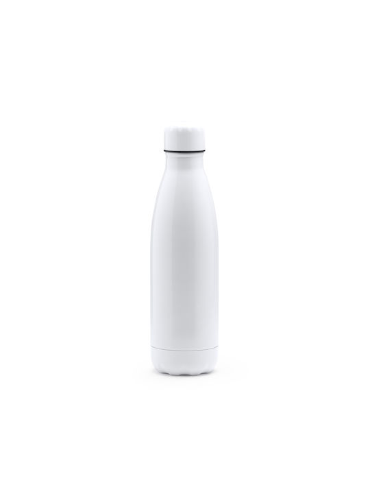 Bottle Water Metallic with Screw Cap White 700ml Bottle Water Metallic with Screw Cap White 700ml