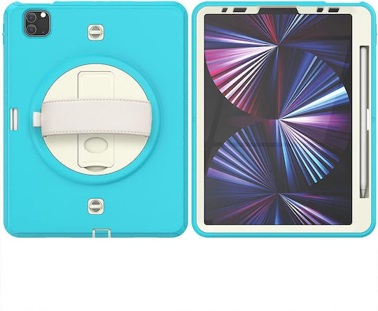 Case Ipad Air 5/air 4/pro 11 Stand Shoulder Strap Turquoise