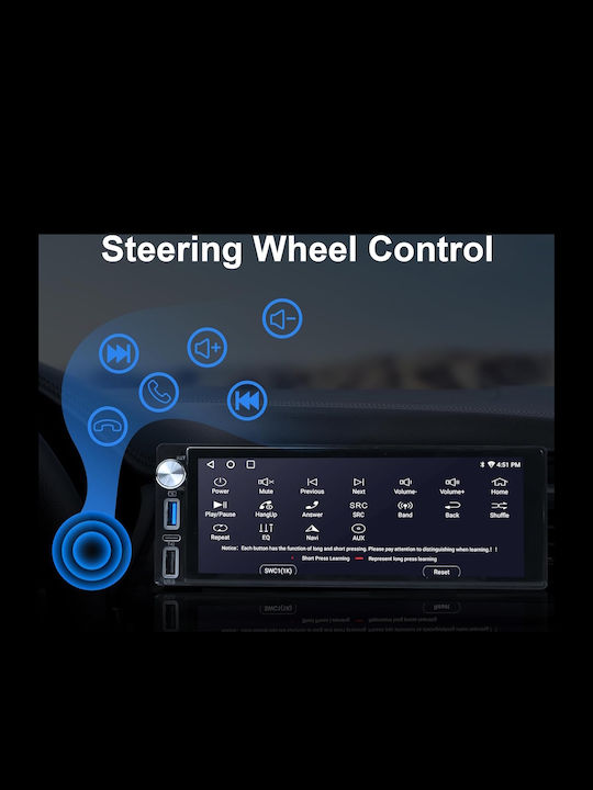 LM Digital Car Audio System 2011+ Bluetooth USB WiFi GPS Apple CarPlay Android Auto with 6.86" Touch Screen
