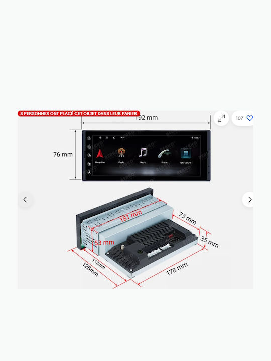 LM Digital Car Audio System 2011+ Bluetooth USB WiFi GPS Apple CarPlay Android Auto with 6.86" Touch Screen