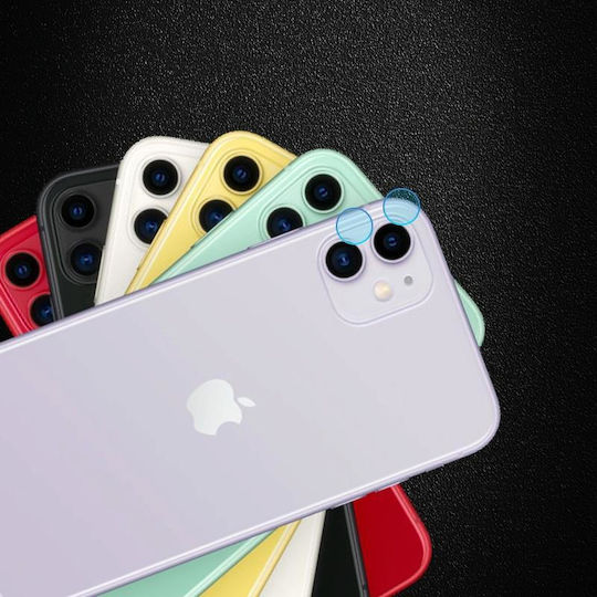 9h 2.5d Kameraschutz Gehärtetes Glas Red für das iPhone 11