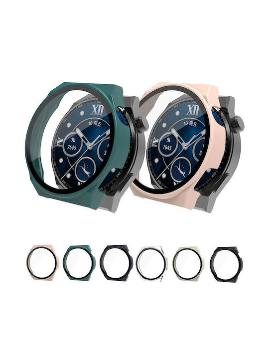 Калъф за часовник Huawei Watch GT 3 Pro 46mm PC + закалено стъкло мастилено синьо Калъф за часовник Huawei Watch GT 3 Pro 46mm PC + закалено стъкло мастилено синьо