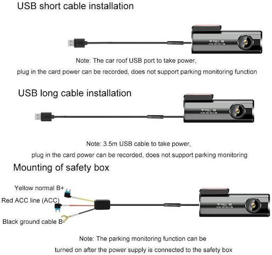 Κάμερα DVR Αυτοκινήτου 1440P Wi-Fi