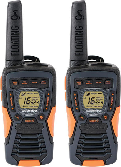Cobra AM1055 Walkie Talkie με Μονόχρωμη Οθόνη Σετ 2τμχ