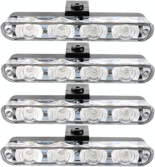4 in 1 Car 16LEDs Grille Flash Lights Warning Lights Wireless Remote Control Red Blue