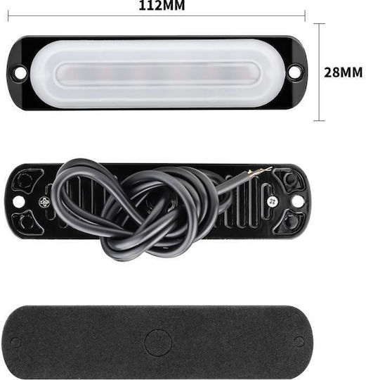 Φώτα Όγκου Φορτηγού 1бр 12 / 24V - Бял DC12V-24V