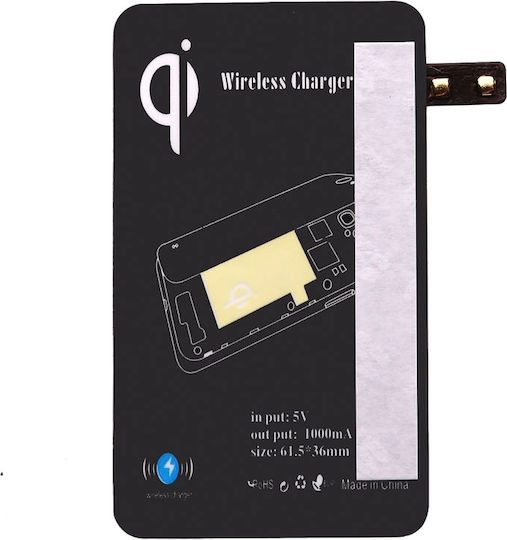Qi Charging Receiver micro USB-B in Black color