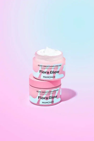 Mamonde Flora Glow Rose Smoothing Cream 50 Ml Intensive Smoothing Moisturizing Face Cream