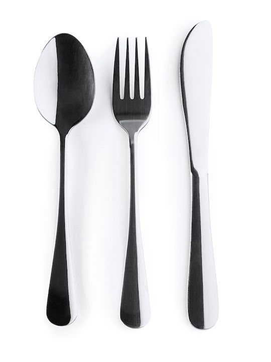 Stainless Steel Black Cutlery Set 3 Pieces