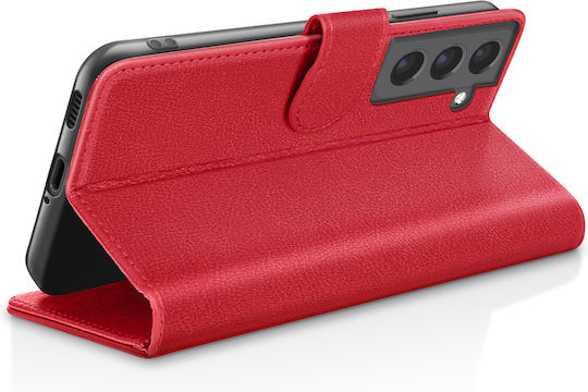 Zanaé Brieftasche Hülle Galaxy S21 FE 5G Stand Magnetischer Klapp Rot