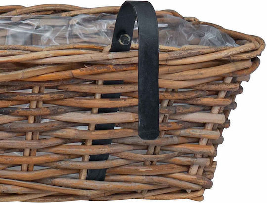 vidaXL Set of 2 Plastic Flower Pots Brown vidaXL Set of 2 Plastic Flower Pots Brown