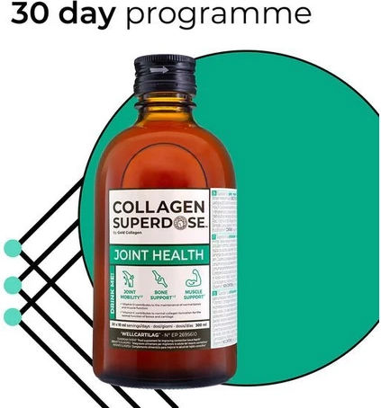 Superdoză Colagen Marin Hidrolizat Articulații Oase Mușchi Gold Collagen Joint Health 300 Ml