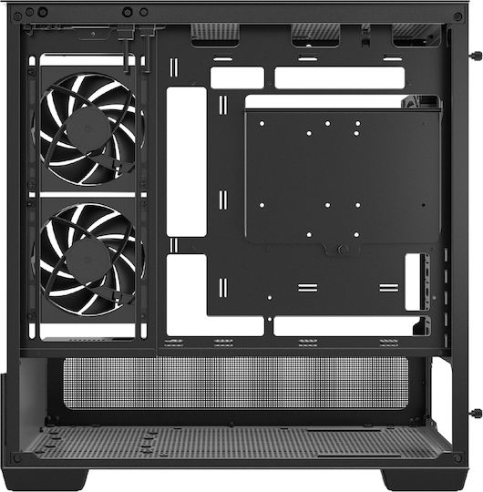 CG380 3F Gaming Midi Tower Computer Case with Side Window and ARGB Lighting Black