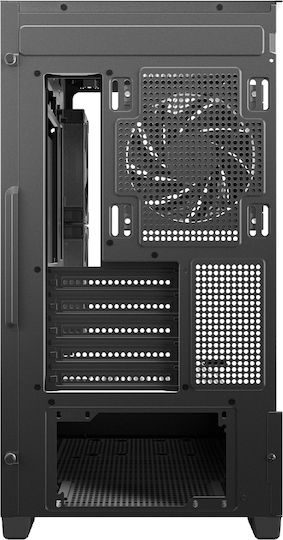 CG380 3F Gaming Midi Tower Computer Case with Side Window and ARGB Lighting Black