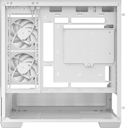Deepcool CG380 3F Gaming Midi Tower Κουτί Υπολογιστή με Πλαϊνό Παράθυρο και ARGB Φωτισμό Λευκό