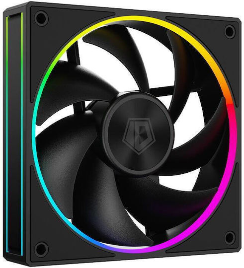 ID-Cooling Ventilator Pentru Carcasă 120mm (2000rpm / 78cfm) Cu Iluminare ARGB Și Conexiune 3-Pin