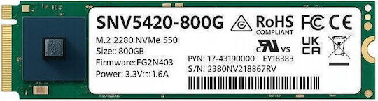 Synology SSD 800GB M.2 Mit PCI Express 3.0 Verbindung SNV5420-800G