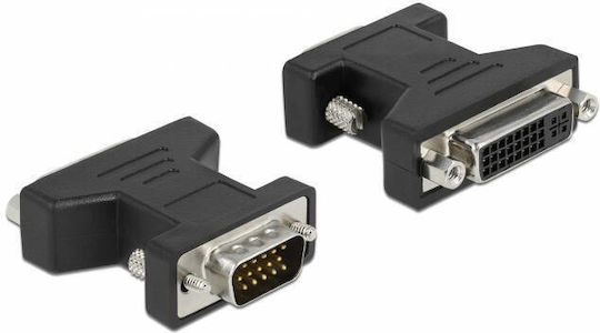 DeLock Конвертор VGA мъжки към DVI-I женски Черен 1бр 65017