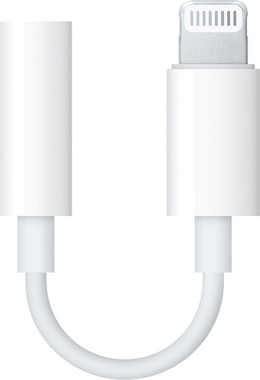 Apple Converter Lightning / 3.5mm male to Lightning / 3.5mm female White 1pcs MMX62ZM/A