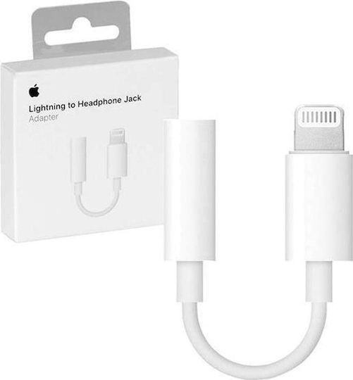 Apple Converter Lightning / 3.5mm male to Lightning / 3.5mm female White 1pcs MMX62ZM/A