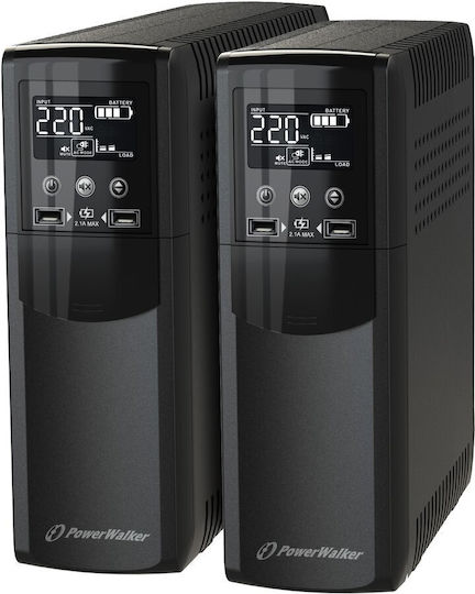 Powerwalker VI 1500 CSW FR UPS Line-Interactive 1500VA 900W με 4 Schuko Πρίζες