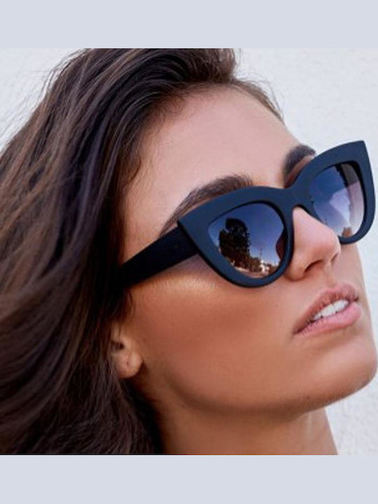 Women's Sunglasses with Silver Metal Frame and Silver Mirror Lens HC2055G