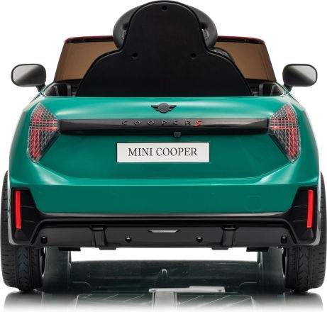 Mini Cooper S Едноместен с Дистанционно Управление Лицензиран 12 Волта Зелен За 2+ Години
