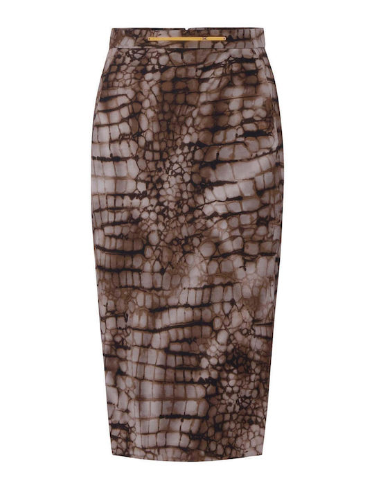 Midi Φούστα Alligator Print