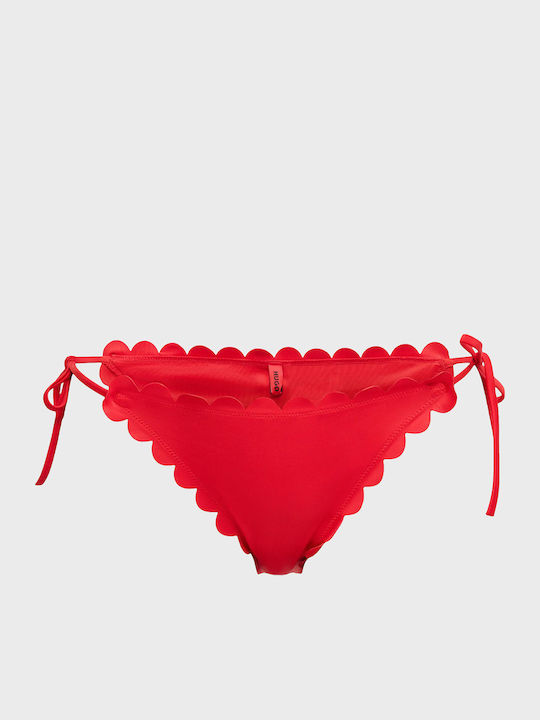 Slip Bikini Inferioare Cu Dantelă Roșu
