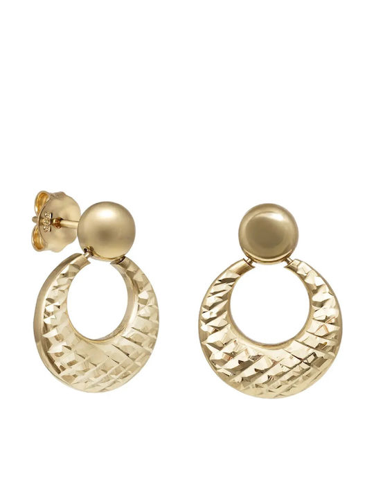 Ohrringe aus Gold 14K mit Diamant