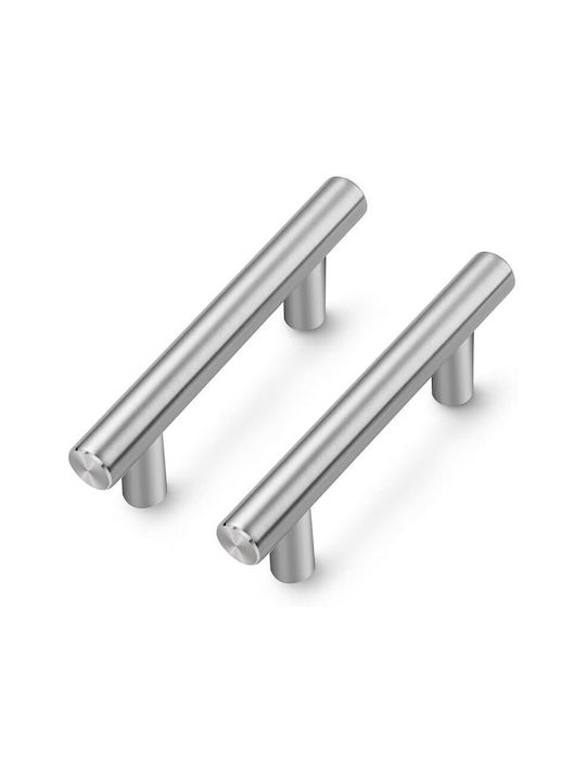 Knobs Λαβή Επίπλου από Μέταλλο σε Ασημί Χρώμα με Απόσταση Κέντρων 127mm B0CBTZJRWQ 15τμχ