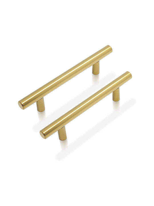 Probrico Λαβή Επίπλου από Μέταλλο Modern Gold Φ31.75mm (Απόσταση Κέντρων 96mm) 5τμχ Probrico Λαβή Επίπλου από Μέταλλο Modern Gold Φ31.75mm (Απόσταση Κέντρων 96mm) 5τμχ