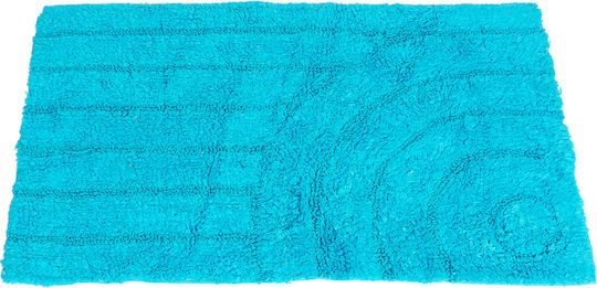 Pată de Baie Rotundă Din Bumbac Karlington Albastru 50x80 cm Pată de Baie Rotundă Din Bumbac Karlington Albastru 50x80 cm