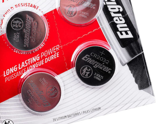 Energizer Lithium Watch Battery CR2032 3V 4pcs